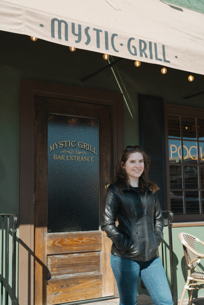 Photographer visiting the Mystic Grill in downtown Covington, GA